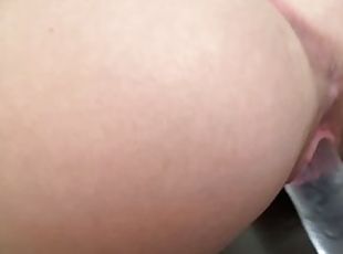 cul, masturbation, orgasme, chatte-pussy, amateur, ados, jouet, gode, solo, humide
