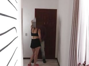Blowjob for the neighbor without her husband knowing.