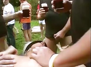 German group orgy party outdoors