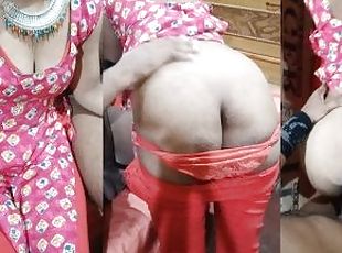 Indian homemade porn. Big ass wife in hot kurti and red tight leggings hardcore sex in Hindi audio.