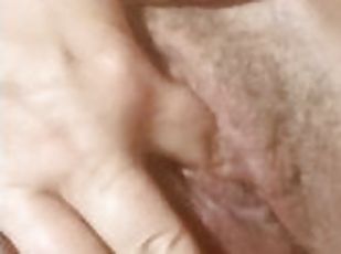 klitoris, onani, orgasme, pussy, amatør, bbw, fingret, våt
