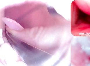 Camera Inside Real Vagina Before & After Creampie - Cervix POV