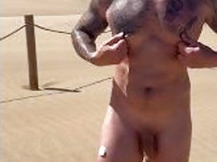 Nude Workout In The Desert, Muscle Wordship BoyGym
